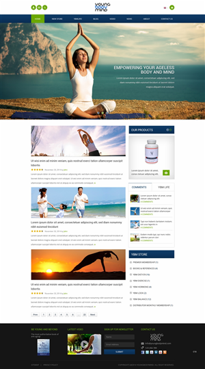 Web Design by pb for YoungBodyMind.com | Design: #4986780