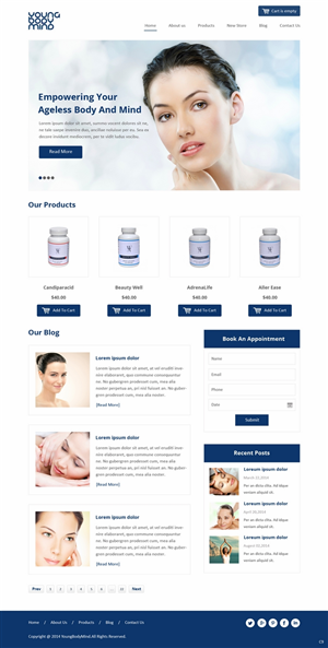 Web Design by pb for YoungBodyMind.com | Design: #4986854