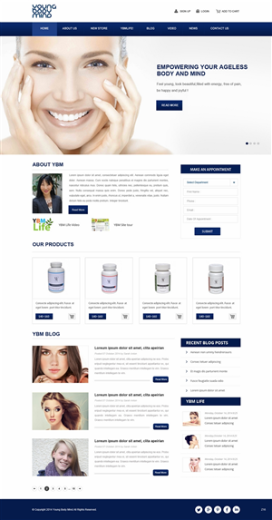 Web Design by pb for YoungBodyMind.com | Design: #4986855