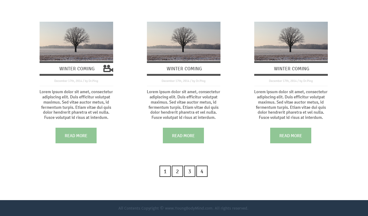 Web Design by Renol for YoungBodyMind.com | Design #5086246