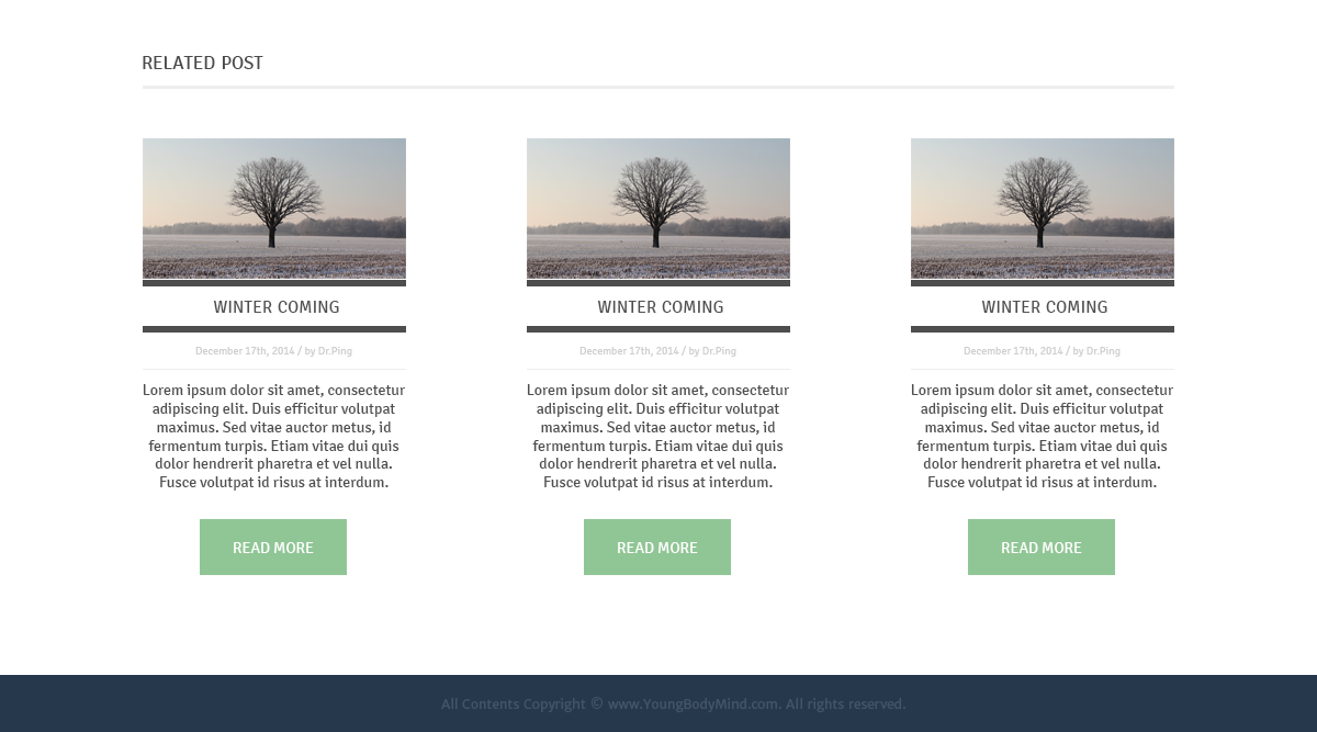 Web Design by Renol for YoungBodyMind.com | Design #5086253