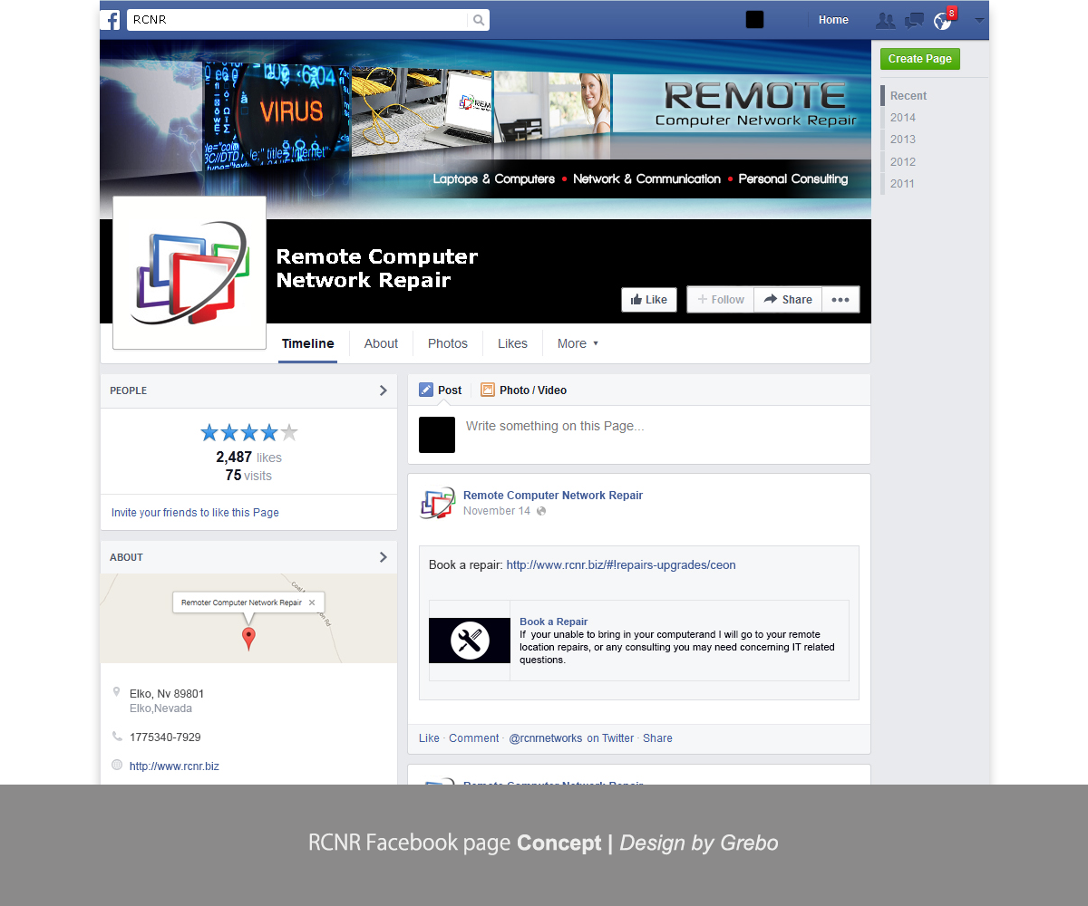 Facebook Design by Grebo for this project | Design #5077754