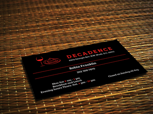 dessert restaurant | Visitenkarten-Design von Sajin