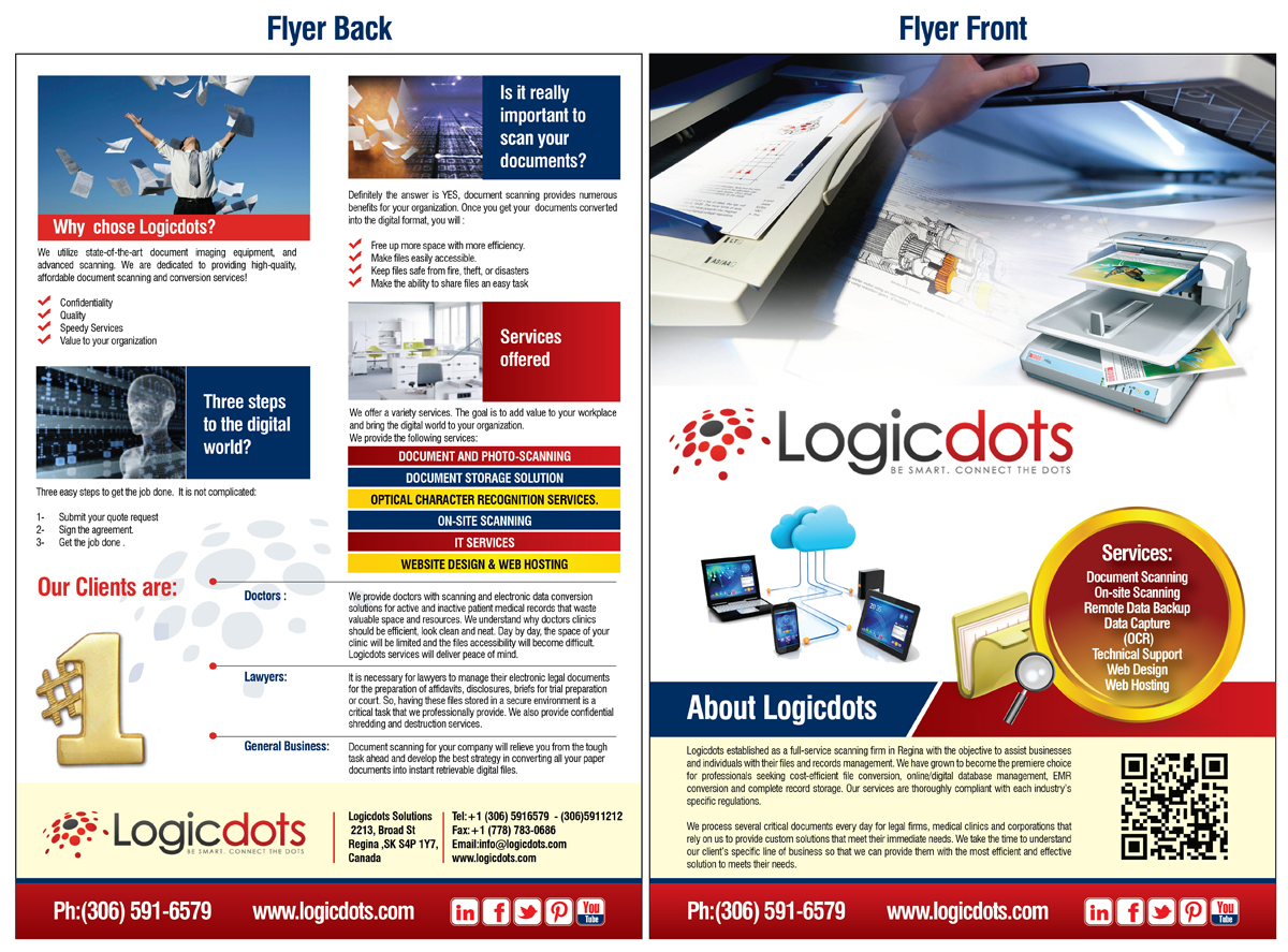 Design de Flyer par QadirKhan pour Logicdots  Solutions | Design : #1427501