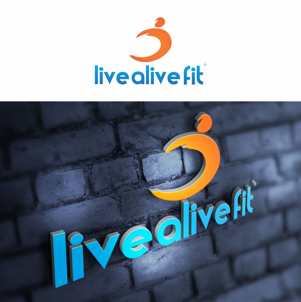 Logo Design by J Mahesh for Live Alive Fit | Design #5002745