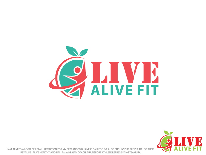 Diseño de Logo por Colorflix™ para Live Alive Fit | Diseño #4975278