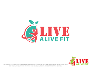 Logo Design by Colorflix™ for Live Alive Fit | Design: #4975278