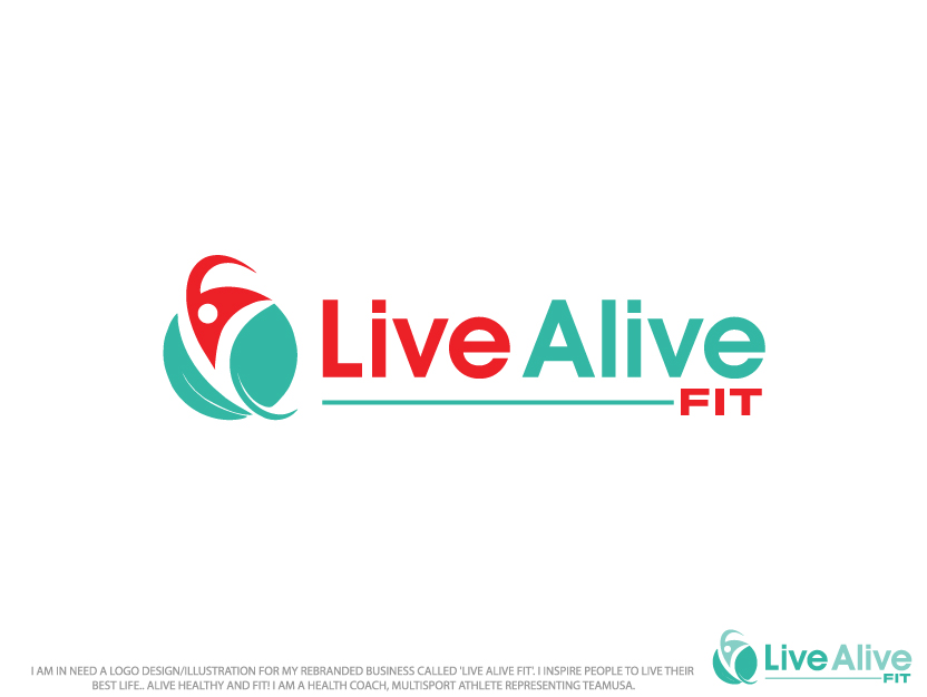 Logo Design by Colorflix™ for Live Alive Fit | Design #4975282