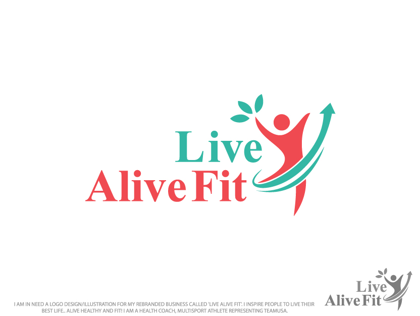 Logo Design by Colorflix™ for Live Alive Fit | Design #4975287