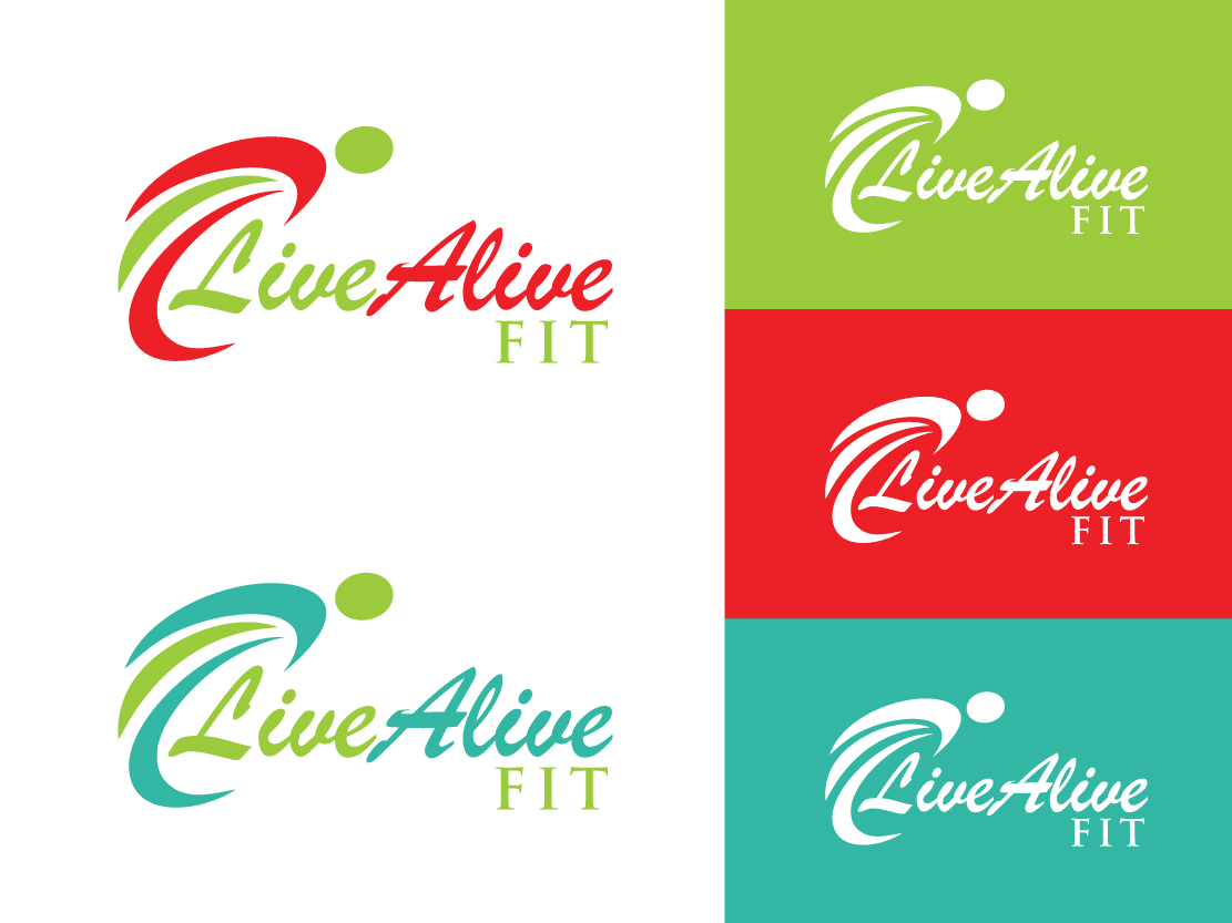 Logo Design by Colorflix™ for Live Alive Fit | Design #4975302