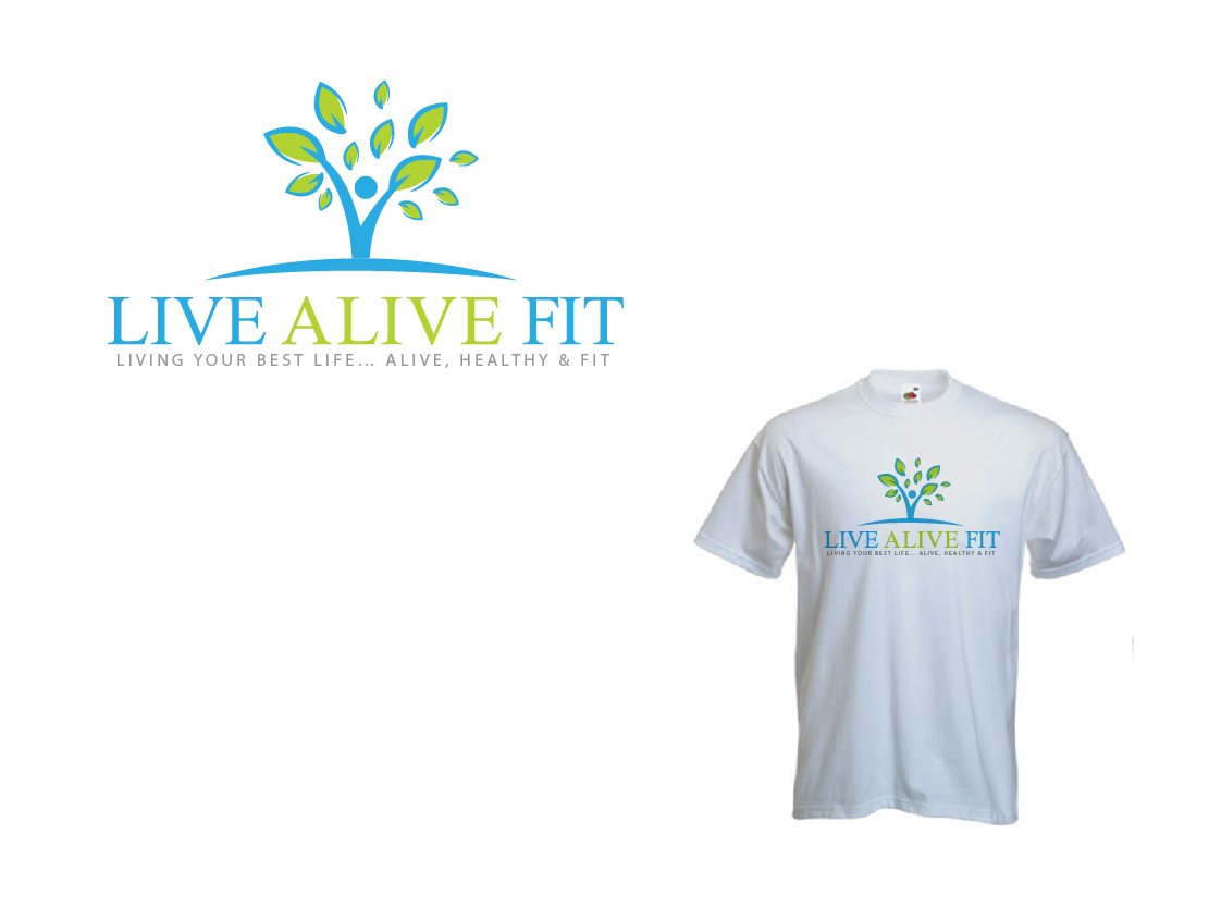 Logo Design by Colorflix™ for Live Alive Fit | Design #4980417