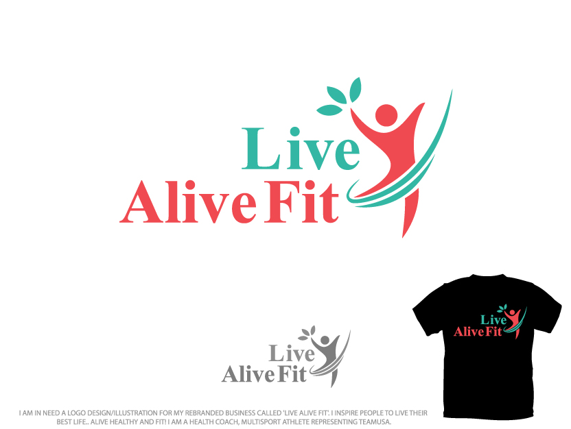 Logo Design by Colorflix™ for Live Alive Fit | Design #4980429