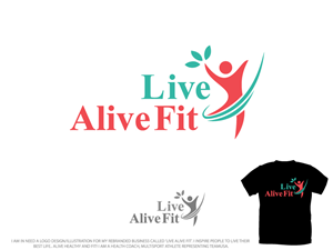 Logo Design by Colorflix™ for Live Alive Fit | Design: #4980429