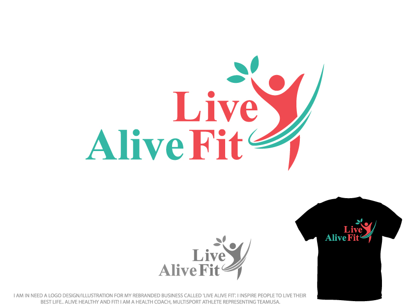 Logo Design by Colorflix™ for Live Alive Fit | Design #4980435