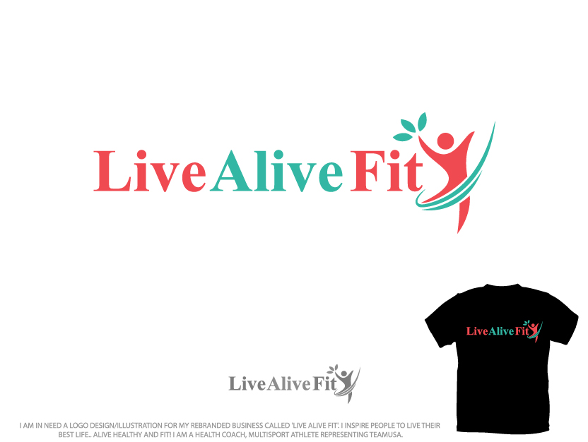 Logo Design by Colorflix™ for Live Alive Fit | Design #4980437