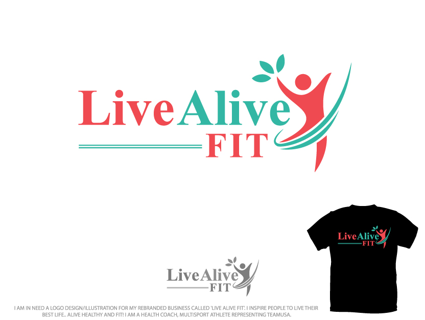 Logo Design by Colorflix™ for Live Alive Fit | Design #4980440