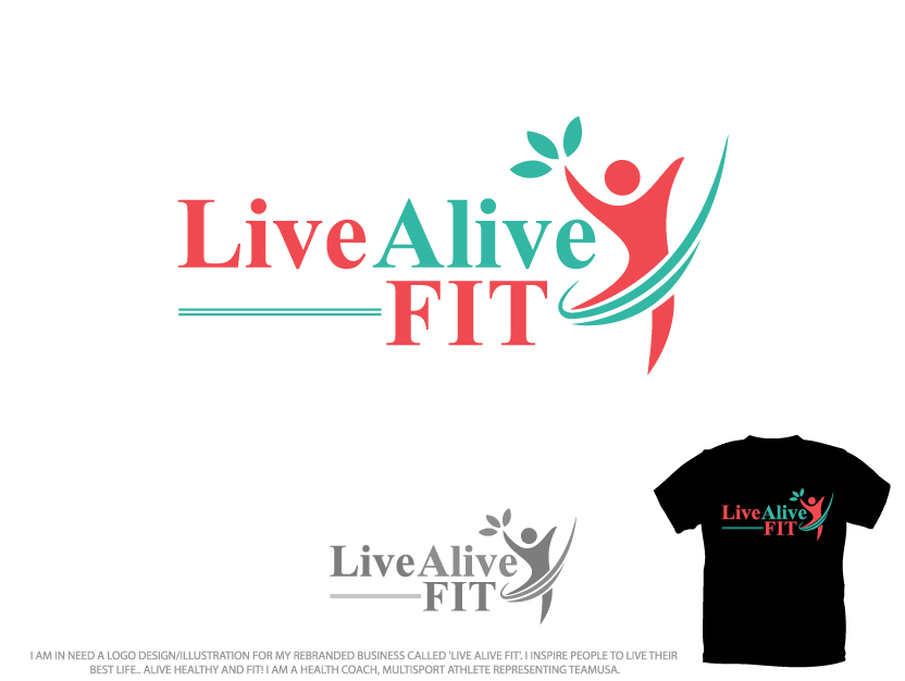 Diseño de Logo por Colorflix™ para Live Alive Fit | Diseño #4993414