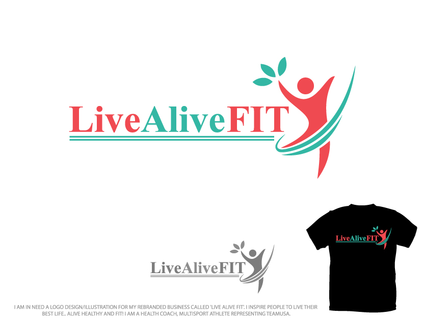 Diseño de Logo por Colorflix™ para Live Alive Fit | Diseño #4993417