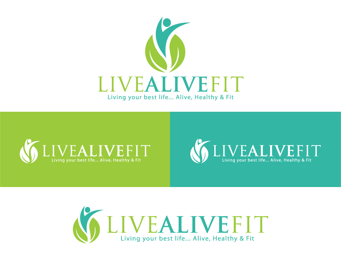 Logo Design by Colorflix™ for Live Alive Fit | Design #5050013