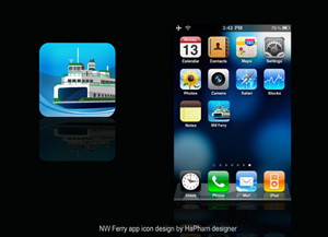 NW Ferry App Needs Icon Design | Diseño Con Ícono por Hana