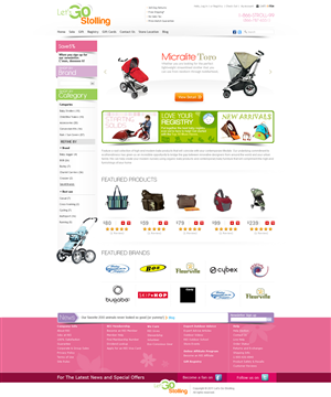 Web Design  for High End Baby Products Gear | Web Design by Mayank Patel