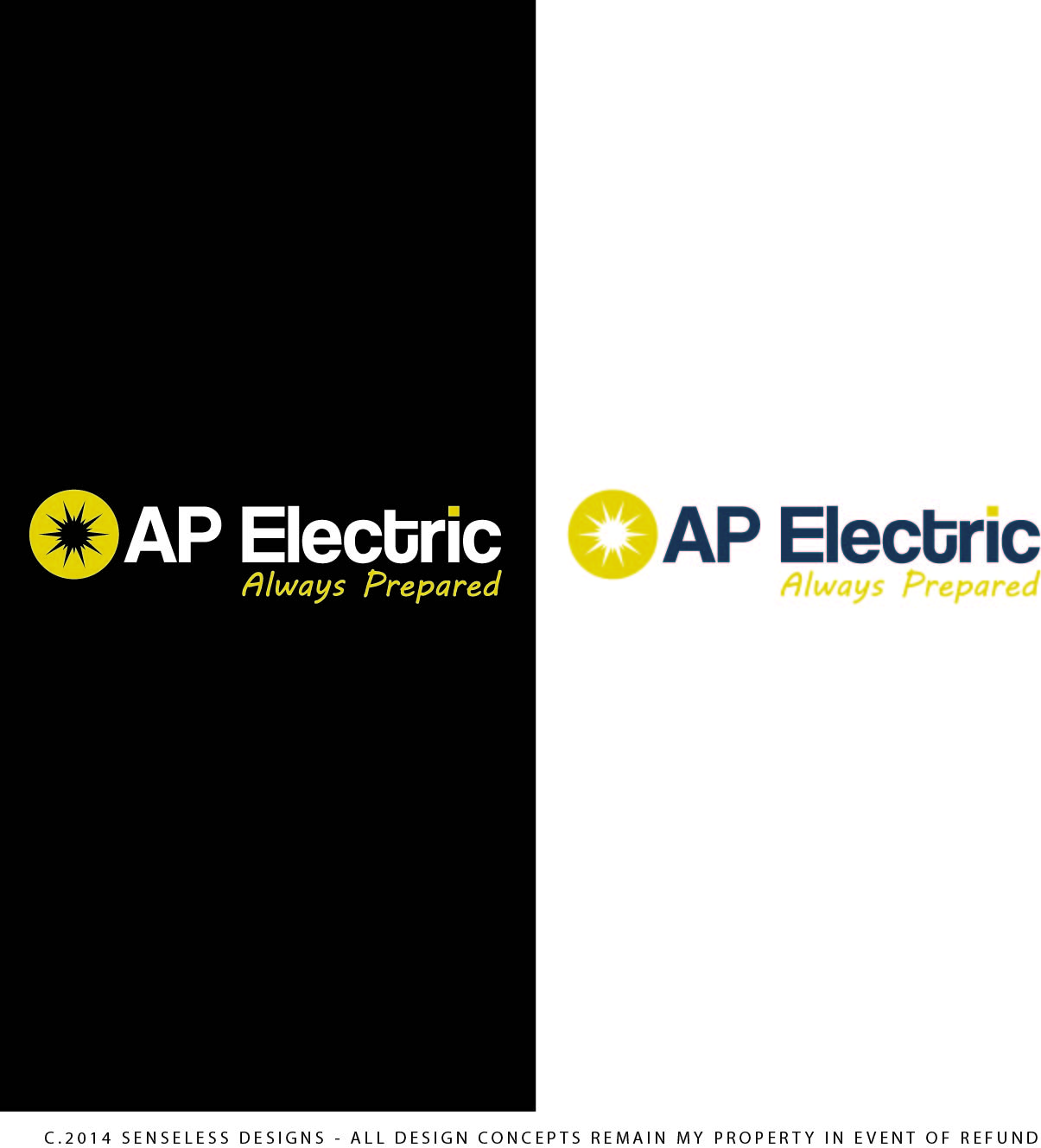 Logo Design by Senseless for AP Electric | Design #4973013