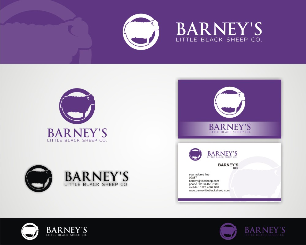 Logo Design by Dyoz for Barney''s Little Black Sheep Co. | Design #5006849
