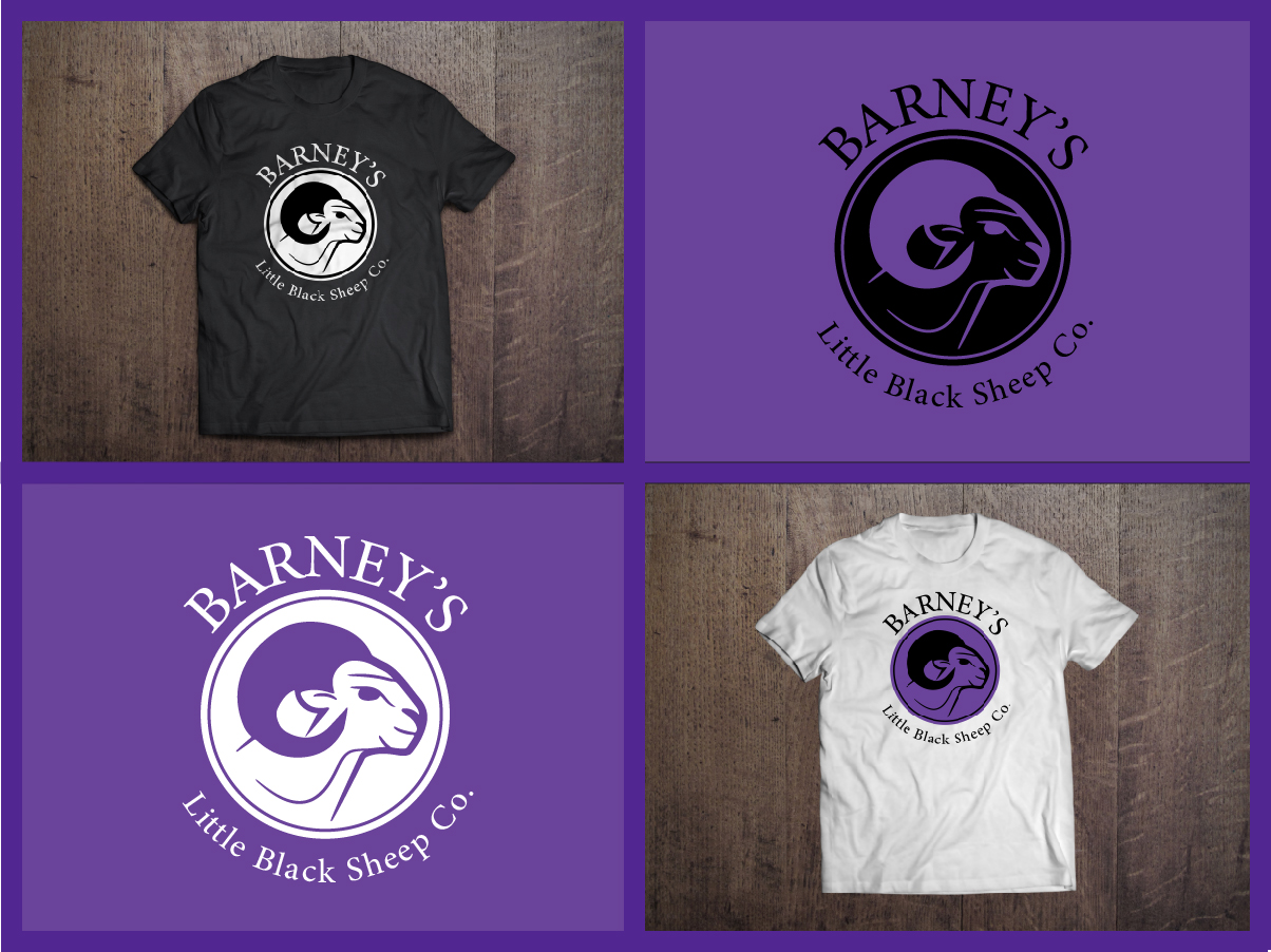 Diseño de Logo por Kristijan Trajchev para Barney''s Little Black Sheep Co. | Diseño #4977025