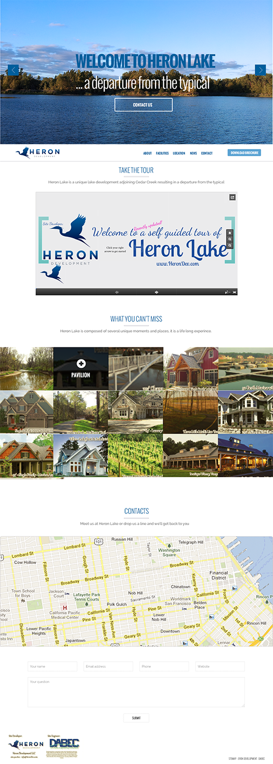 Web Design par PauloF pour Heron Development LLC | Design #4978056