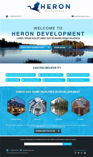 Web Design by Expert Designer for Heron Development LLC | Design #4981774