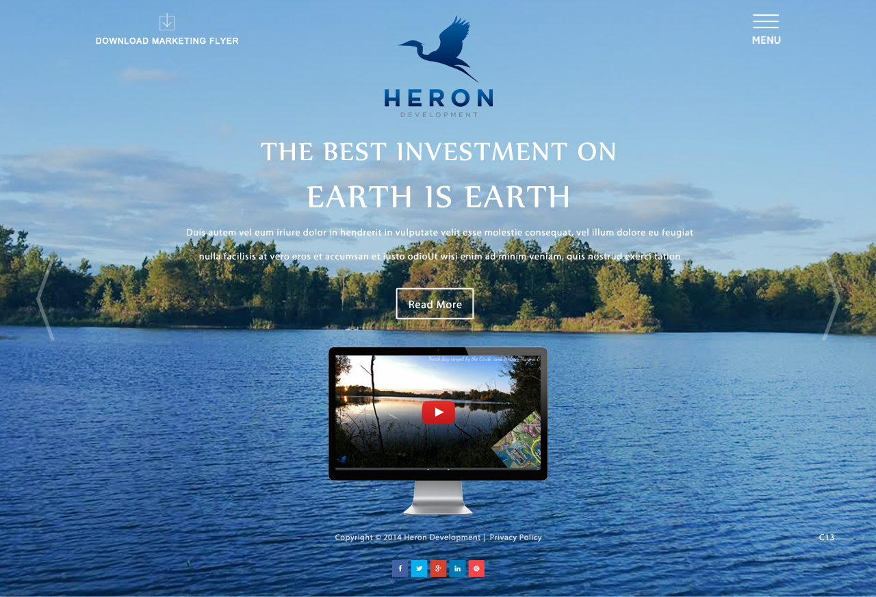 Web Design by pb for Heron Development LLC | Design #4986654