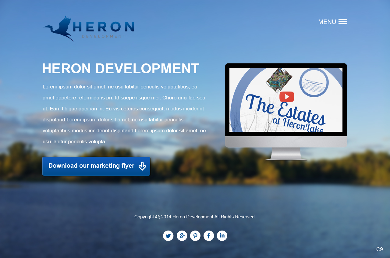 Web Design par pb pour Heron Development LLC | Design #4986658
