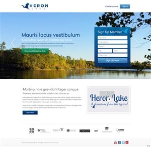 Web Design by pb for Heron Development LLC | Design: #4986664