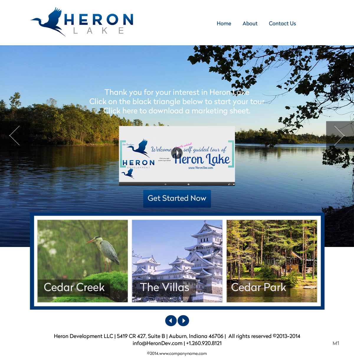 Web Design by pb for Heron Development LLC | Design #4993306