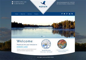Web Design by Advent Innovative for Heron Development LLC | Design #4992720