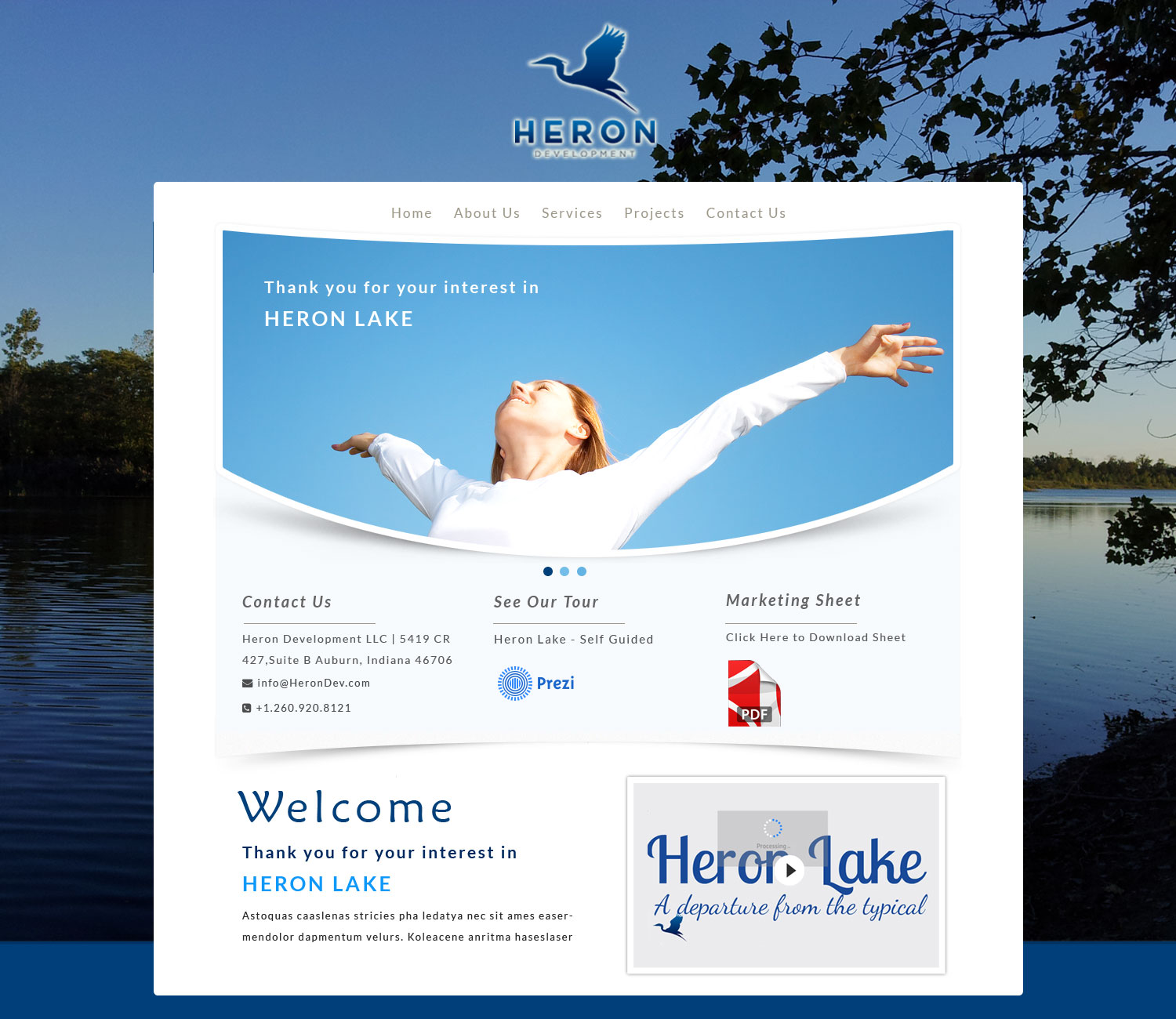 Web Design par Advent Innovative pour Heron Development LLC | Design #4994099