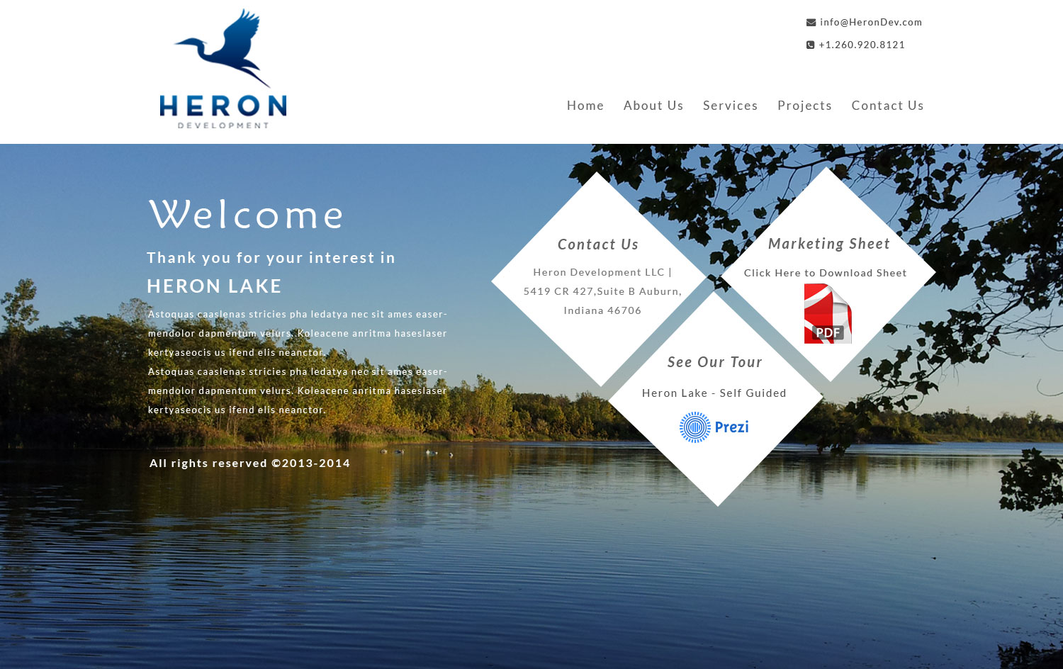 Web Design by Advent Innovative for Heron Development LLC | Design #4994285