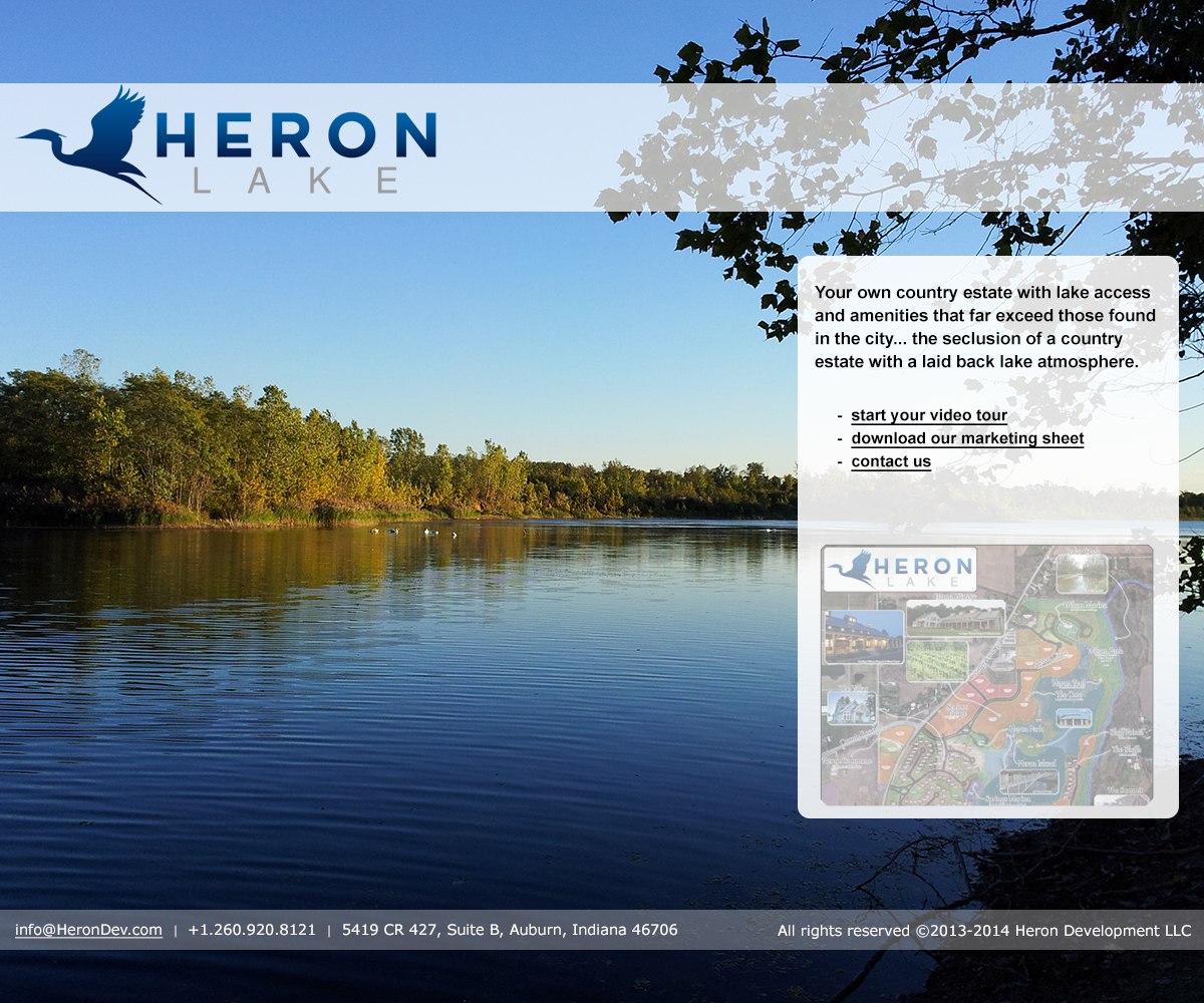 Web Design by OZdesigns for Heron Development LLC | Design #4984453
