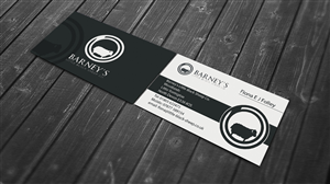 Business Card Design by Harshan for Barney''s Little Black Sheep Co. | Design: #5169115
