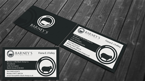 Business Card Design by Harshan for Barney''s Little Black Sheep Co. | Design: #5169203
