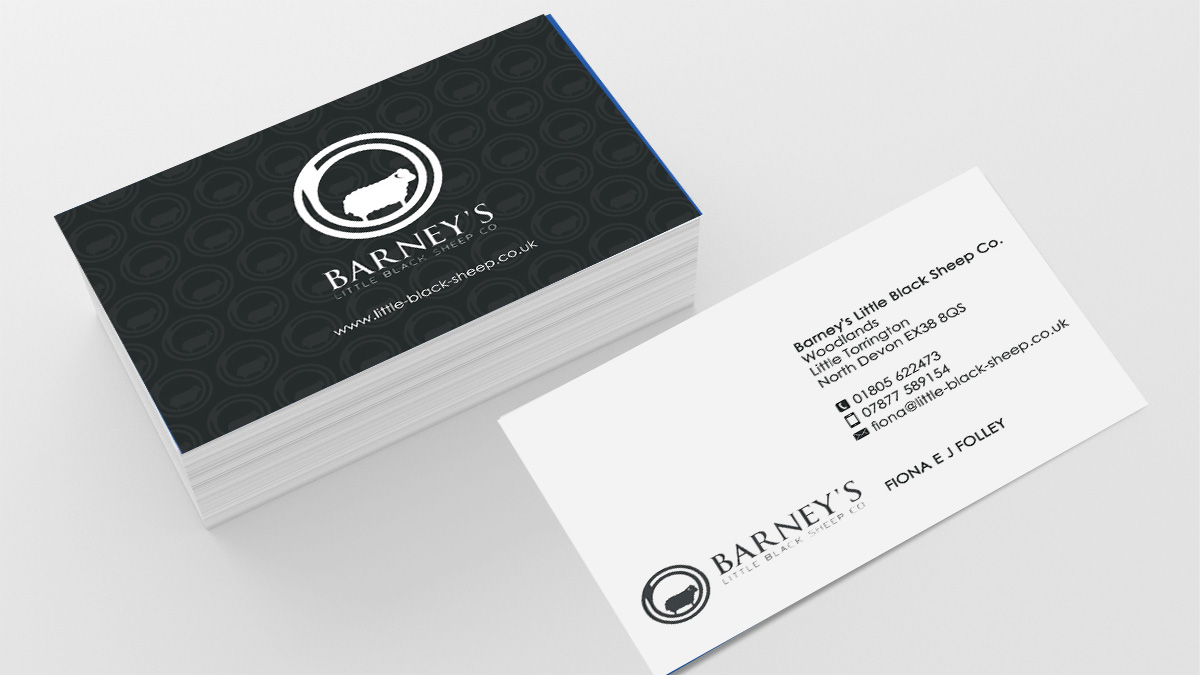 Business Card Design by GTools for Barney''s Little Black Sheep Co. | Design: #5141495