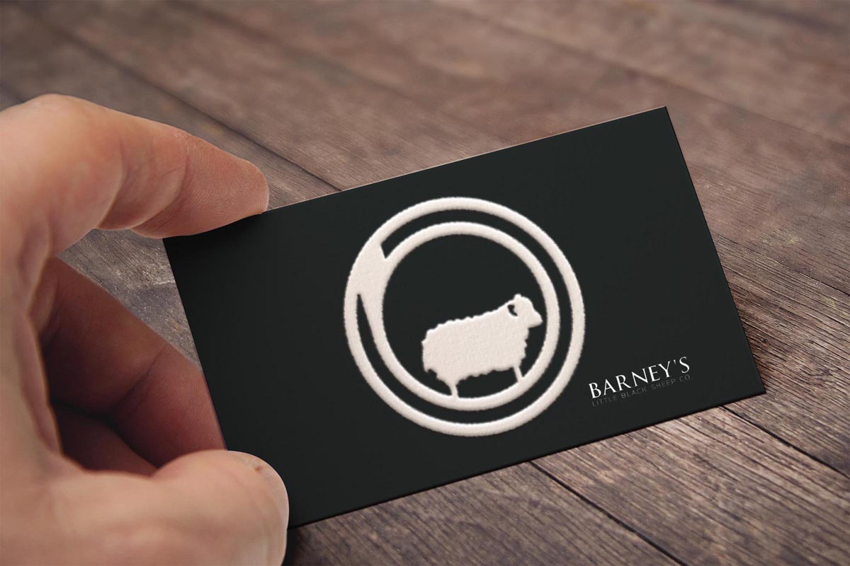 Design de Carte de Visite par dongkrak studio pour Barney''s Little Black Sheep Co. | Design #5071320