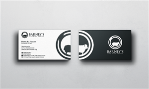 Business Card Design by WebixBD for Barney''s Little Black Sheep Co. | Design: #5219880