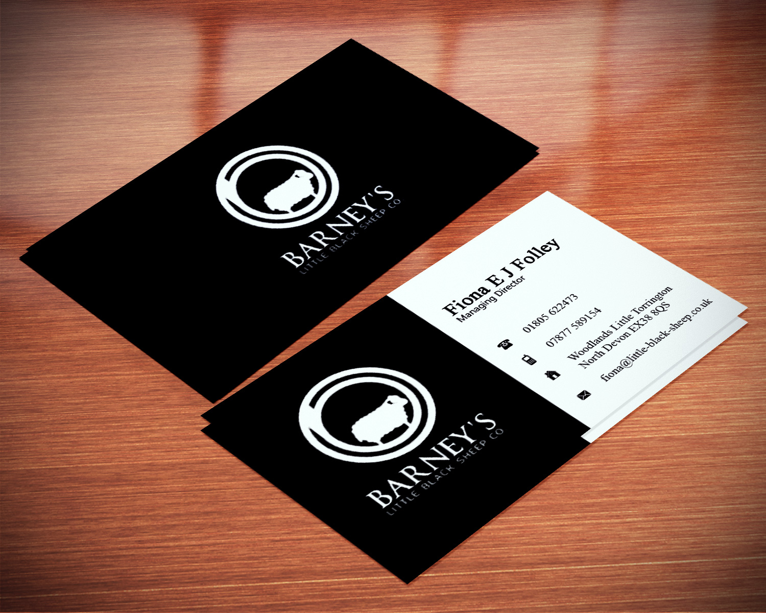 Design de Carte de Visite par Lanka Ama pour Barney''s Little Black Sheep Co. | Design #5070970