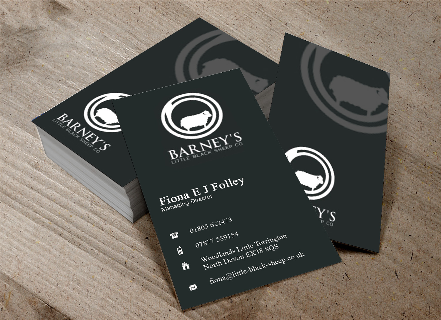 Design de Carte de Visite par Lanka Ama pour Barney''s Little Black Sheep Co. | Design #5071369