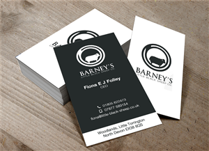 Business Card Design by Lanka Ama for Barney''s Little Black Sheep Co. | Design: #5071374