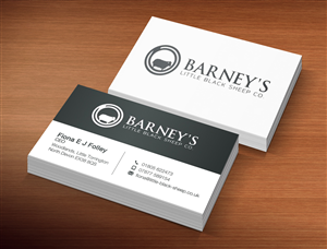 Business Card Design by Lanka Ama for Barney''s Little Black Sheep Co. | Design: #5071377