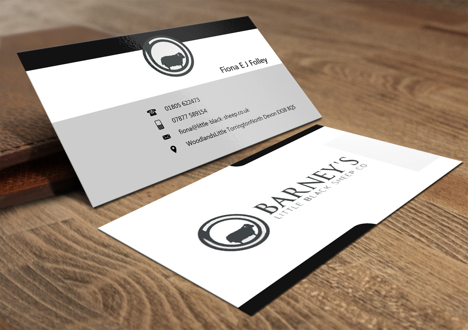 Business Card Design by Lanka Ama for Barney''s Little Black Sheep Co. | Design #5071378