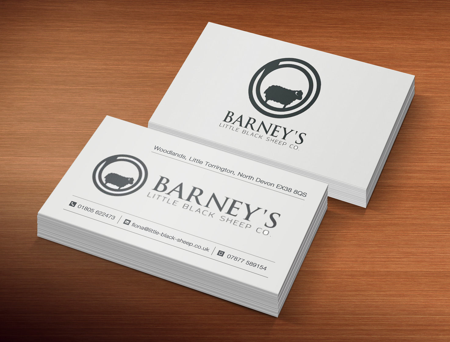 Visitenkarten-Design von Lanka Ama für Barney''s Little Black Sheep Co. | Design #5071382