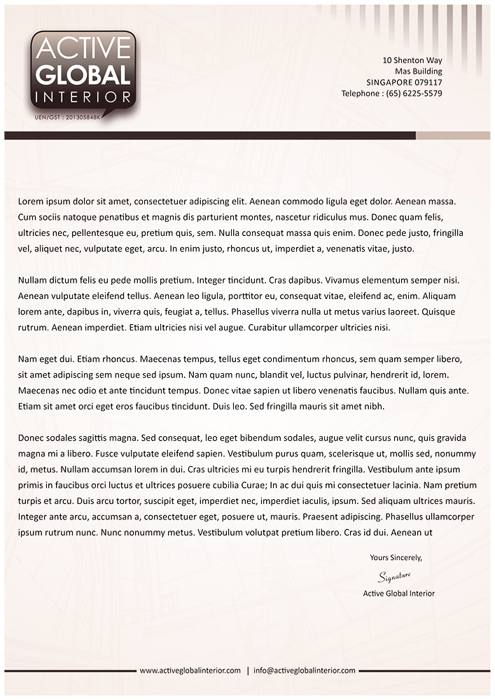Letterhead Design by Mahe for this project | Design #5012849